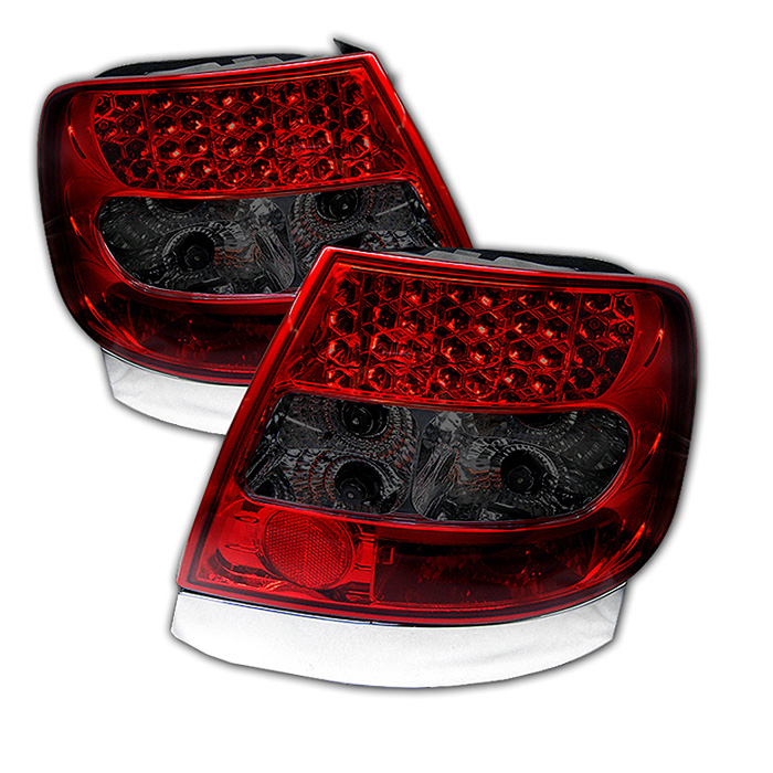 Audi A4 96-01 LED Tail Lights - Red Smoke
