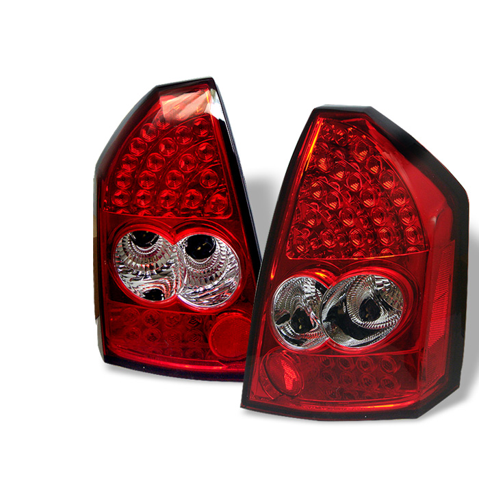 Chrysler 300C 05-07 LED Tail Lights - Red Clear