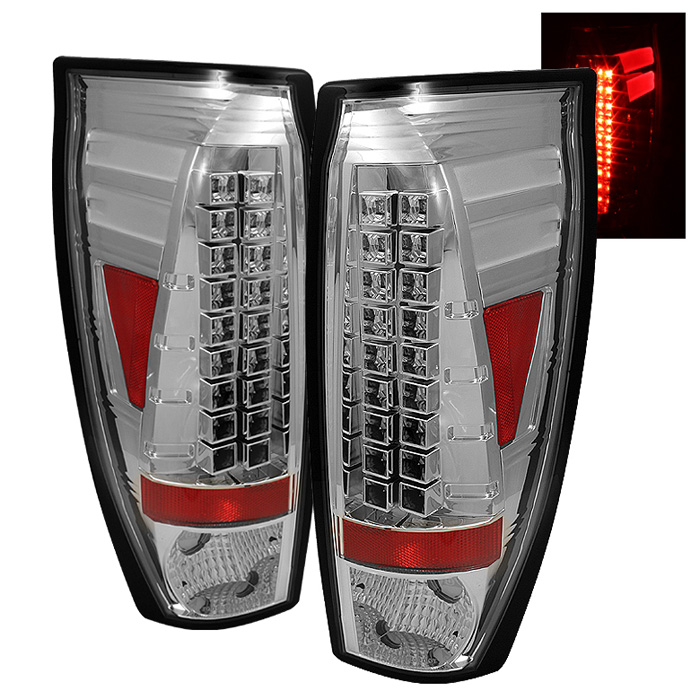 Chevy Avalanche 02-06 LED Tail Lights - Chrome