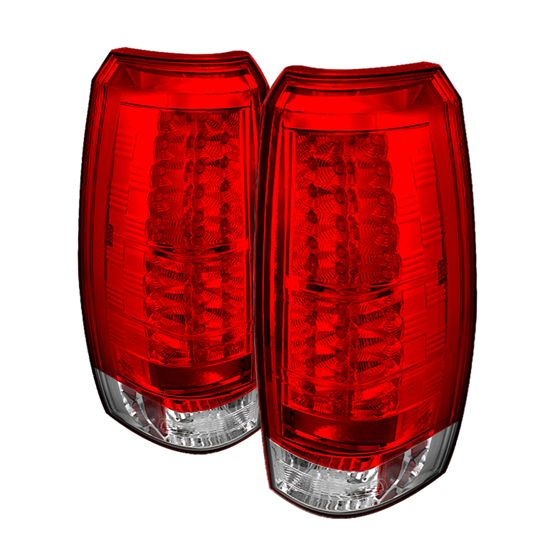 Chevy Avalanche 07-12 LED Tail Lights - Red Clear