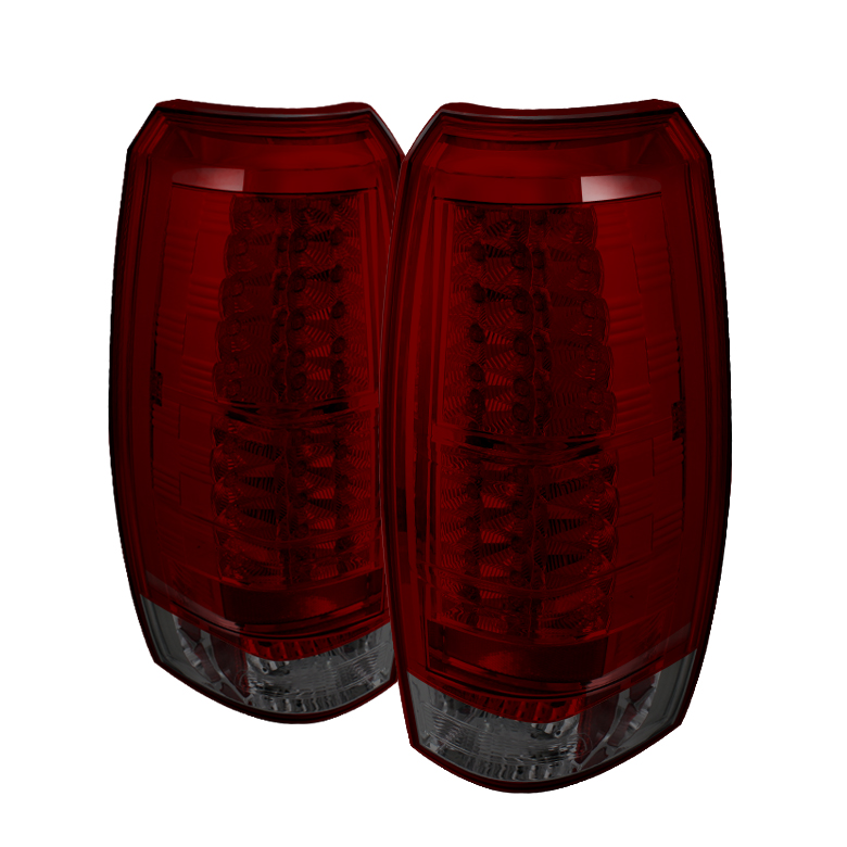 Chevy Avalanche 07-12 LED Tail Lights - Red Smoke - Click Image to Close
