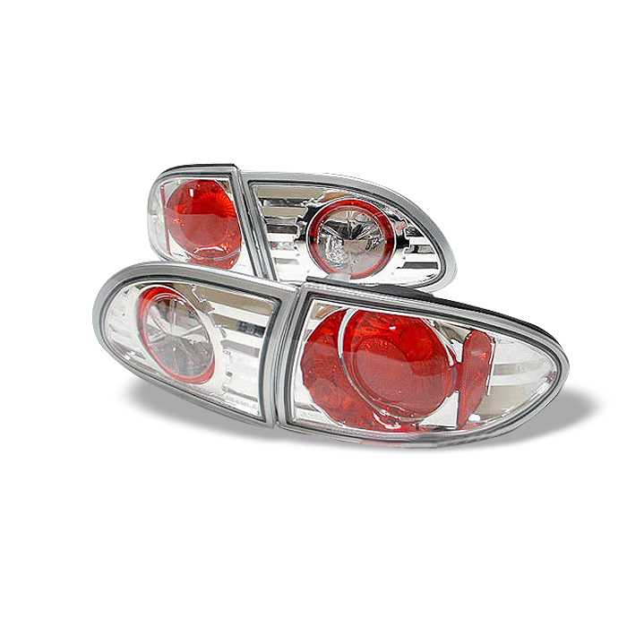 Chevy Cavalier 95-02 Euro Style Tail Lights - Chrome - Click Image to Close