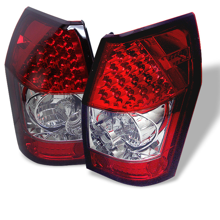 Dodge Magnum 05-08 LED Tail Lights - Red Clear