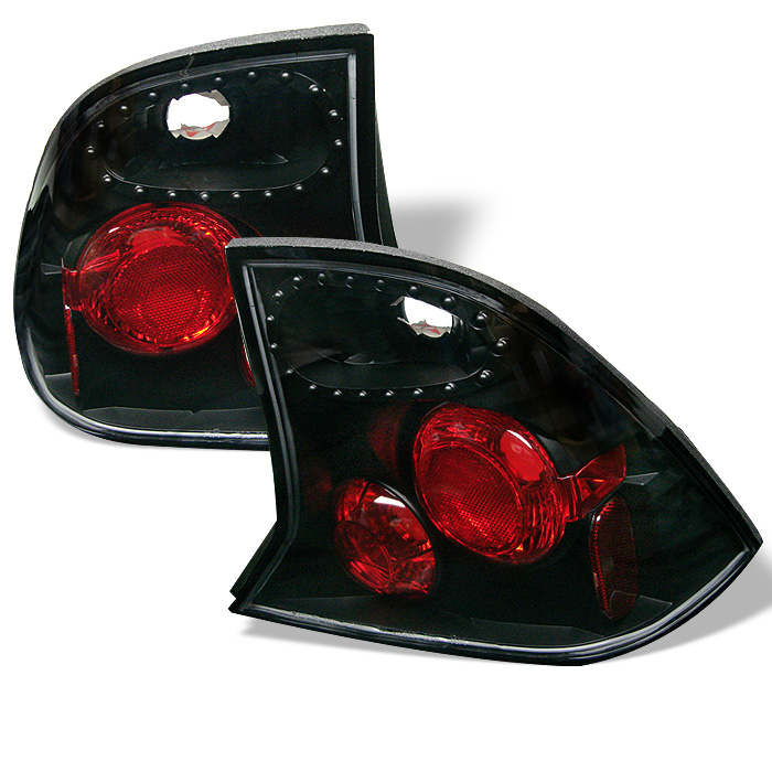 Ford Focus 00-04 4Dr Euro Style Tail Lights - Black