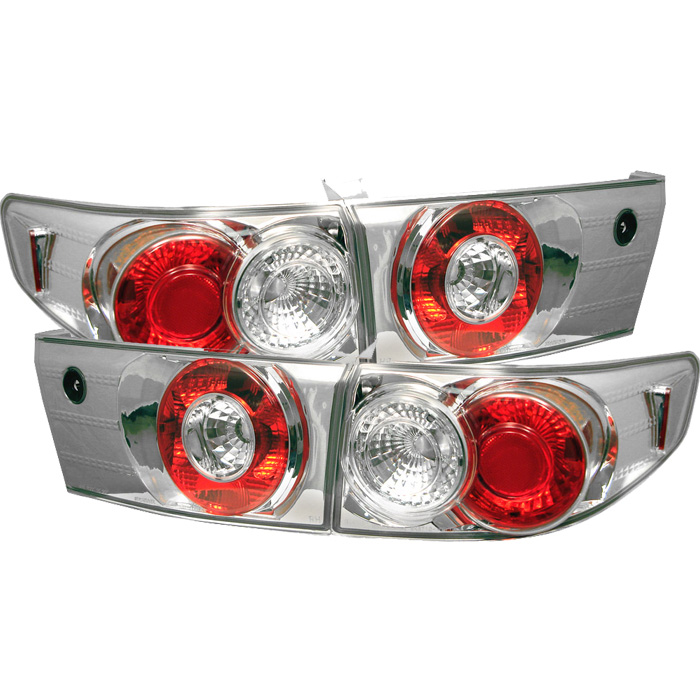 Honda Accord 03-05 4Dr Euro Style Tail Lights - Chrome - Click Image to Close