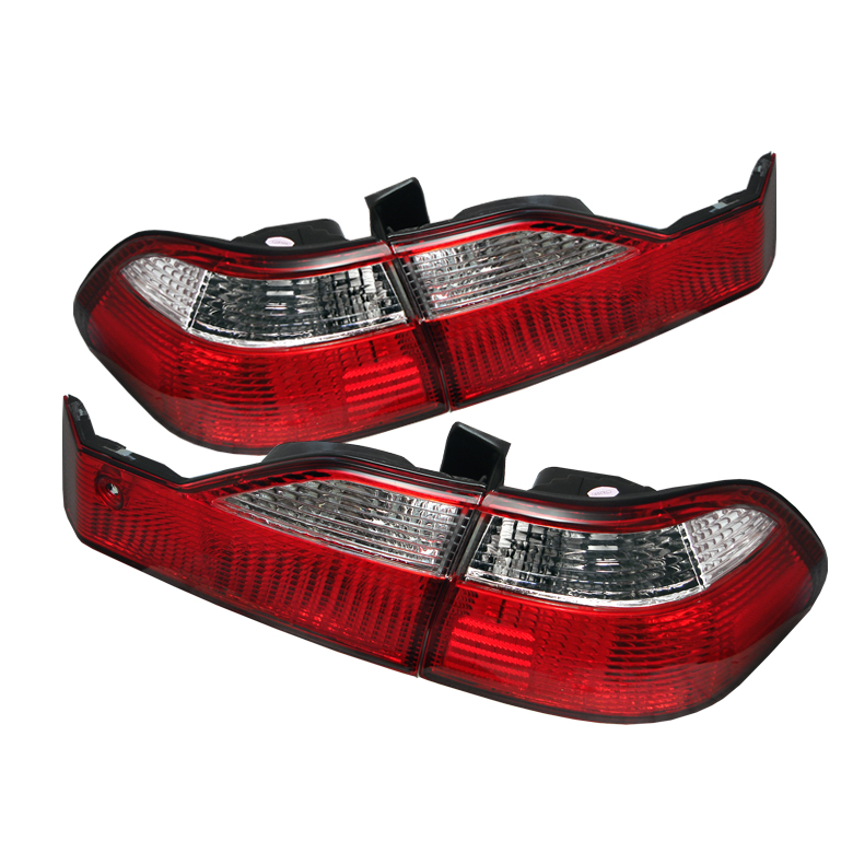 Honda Accord 98-00 4Dr Euro Style Tail Lights - Red Clear