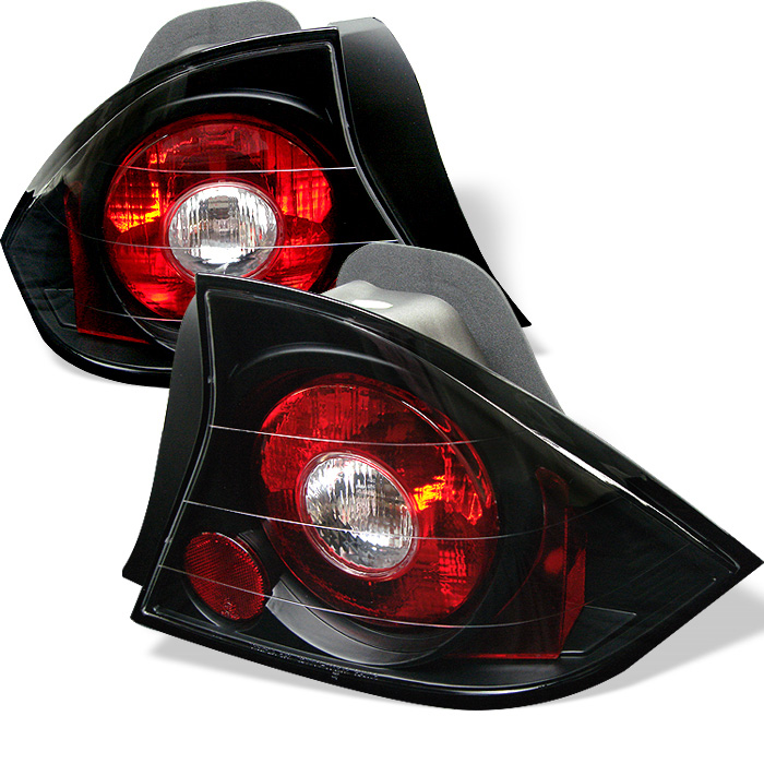 Honda Civic 01-03 2Dr Euro Style Tail Lights - Black