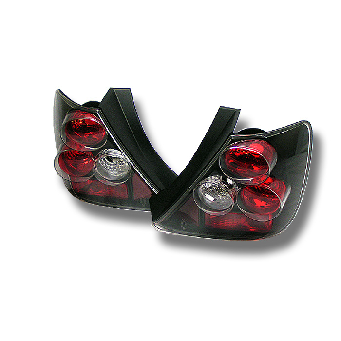 Honda Civic Si 03-05 Hatchback 3DR Euro Style Tail Lights - Blac - Click Image to Close