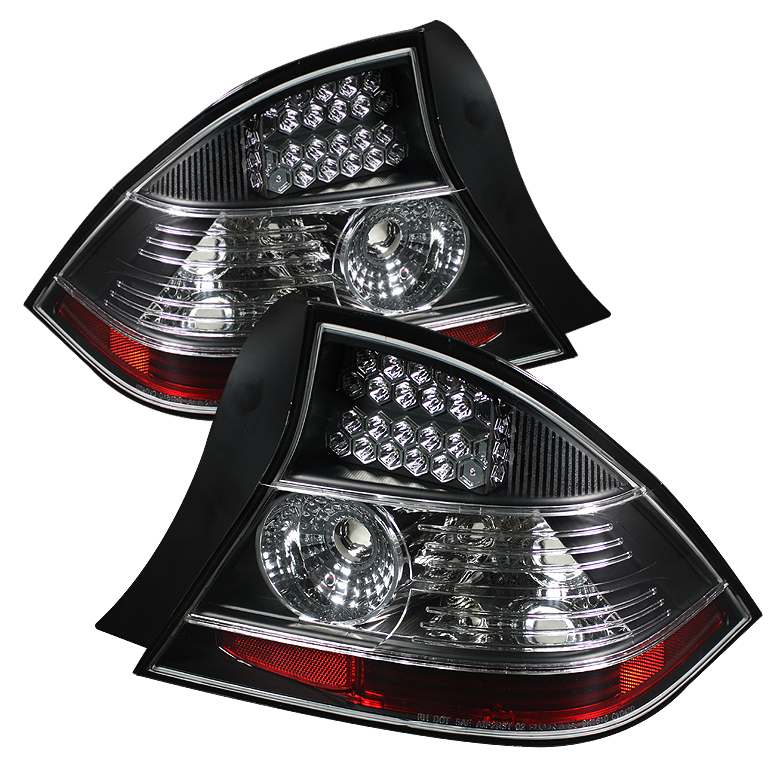 Honda Civic 04-05 2Dr LED Tail Lights - Black