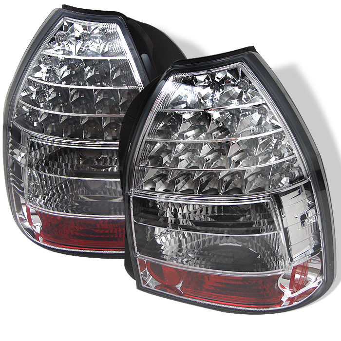 Honda Civic 96-00 3DR LED Tail Lights - Chrome
