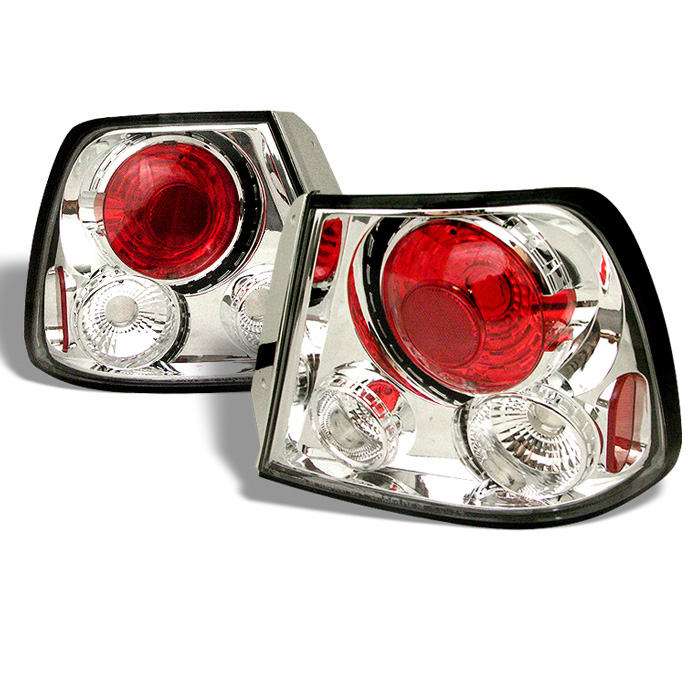 Hyundai Accent 00-02 3DR Hatch Back Euro Style Tail Lights - Chr - Click Image to Close