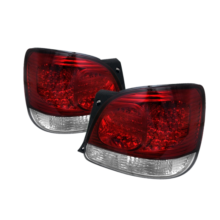 Lexus GS 300 / 400 98-05 LED Tail Lights - Red Clear