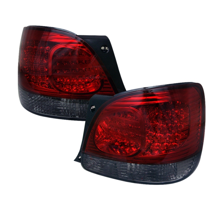 Lexus GS 300 / 400 98-05 LED Tail Lights - Red Smoke