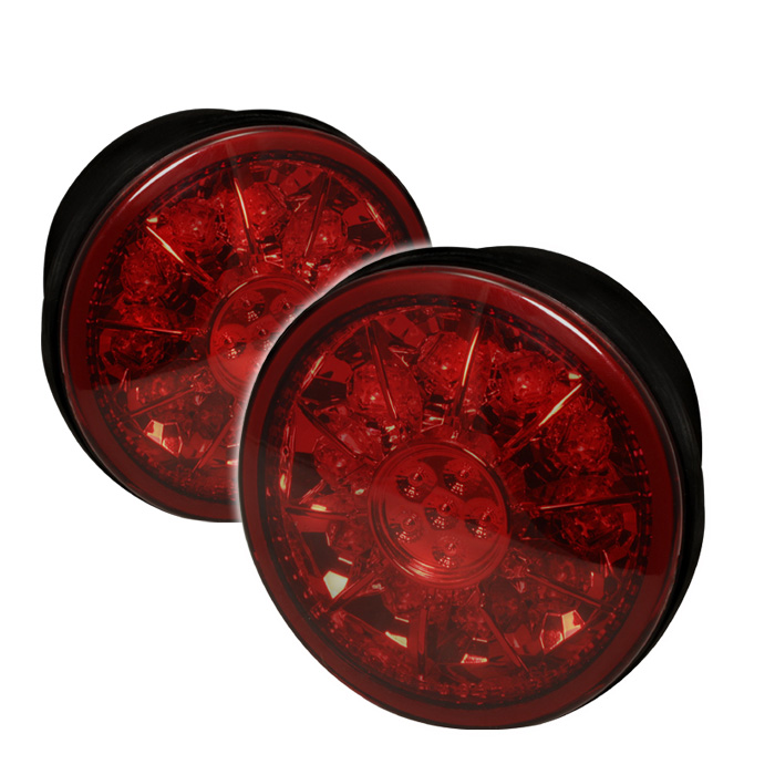 Lexus IS 300 01-03 LED Trunk Tail Lights - Red Smoke - Click Image to Close