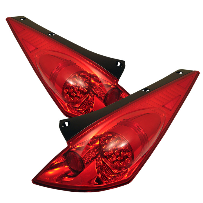Nissan 350Z 03-05 LED Tail Lights - Red Clear