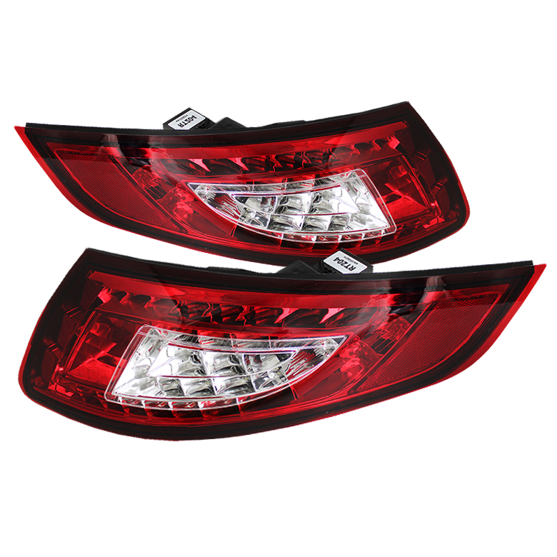 Porsche 997 05-08 LED Tail Lights - Red Clear