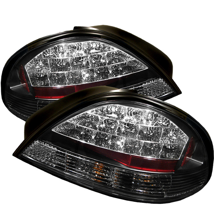 Pontiac Grand AM 99-05 LED Tail Lights - Black