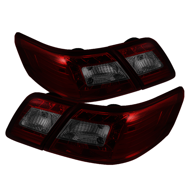 Toyota Camry 07-09 LED Tail Lights - Red Smoke
