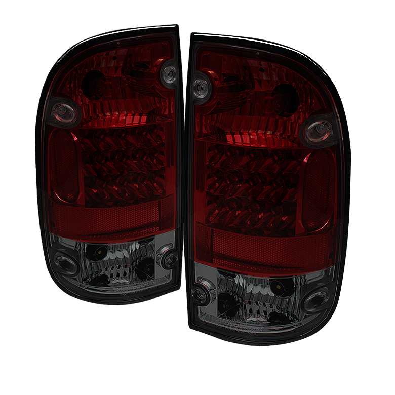 Toyota Tacoma 01-04 LED Tail Lights - Red Smoke