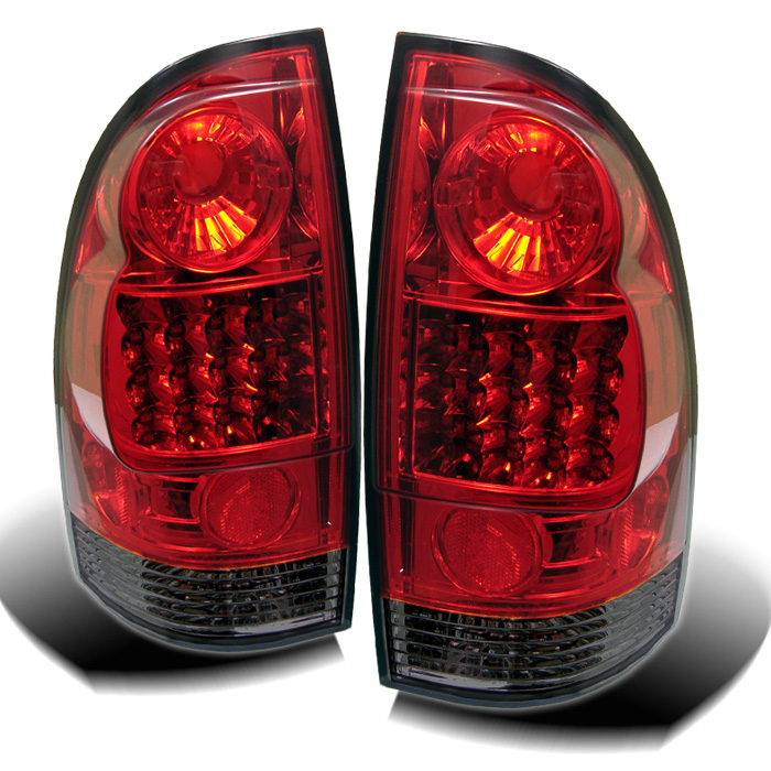 Toyota Tacoma 05-12 LED Tail Lights - Red Smoke
