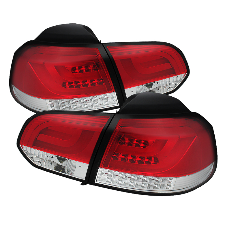 Volkswagen Golf / GTI 10-12 G2 Type With Light Bar LED Tail Ligh - Click Image to Close