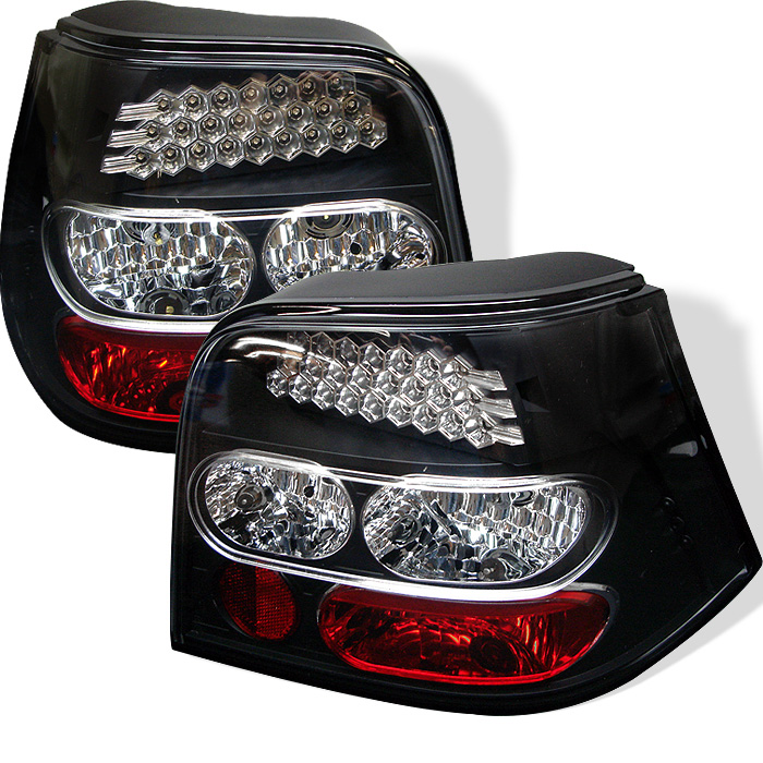 Volkswagen Golf 99-04 LED Tail Lights - Black