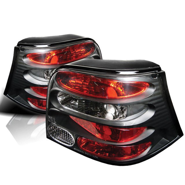 Volkswagen Golf 99-04 Euro Style Tail Lights - Black